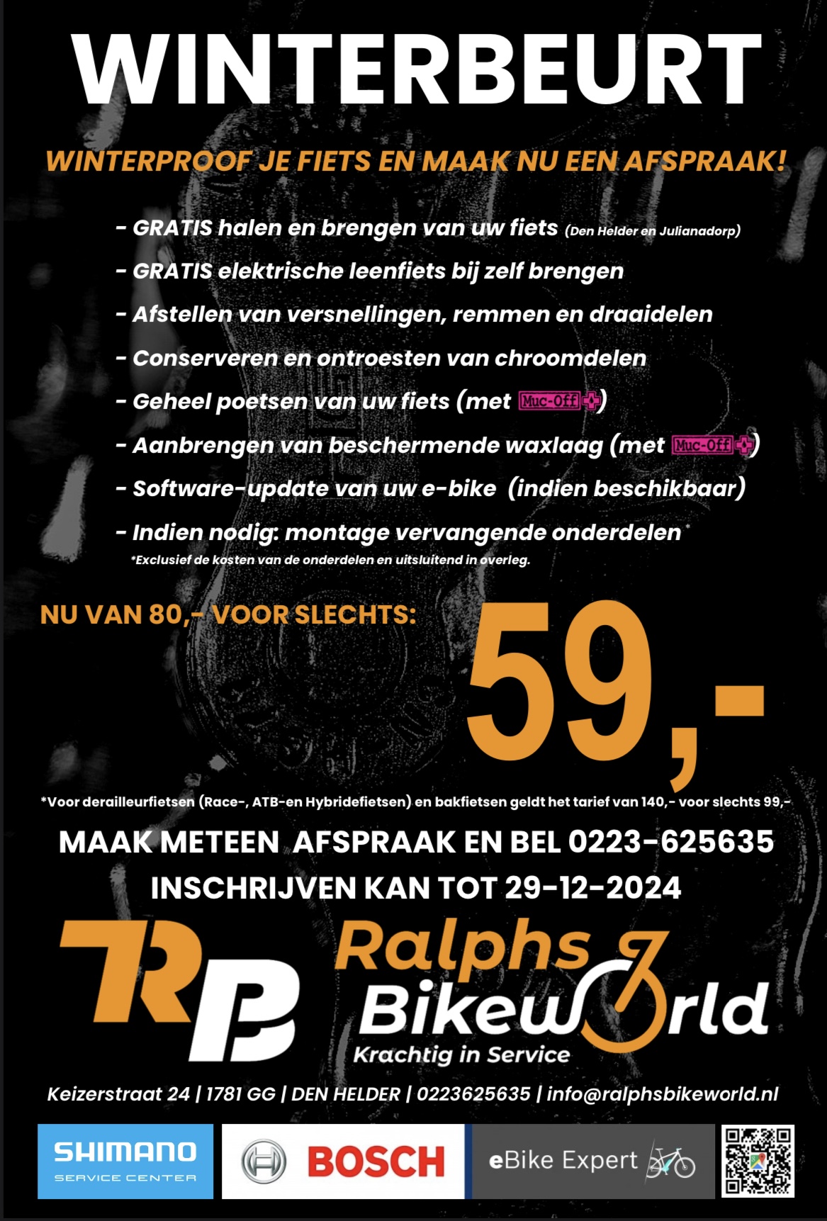 Dé winterbeurt voor de fiets: inschrijven kan nu!